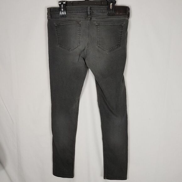 ALL SAINTS ASHBY Low-Rise Skinny Fit Denim Jeans Grey/Heathered Black WMNS Sz 32 - Picture 6 of 7